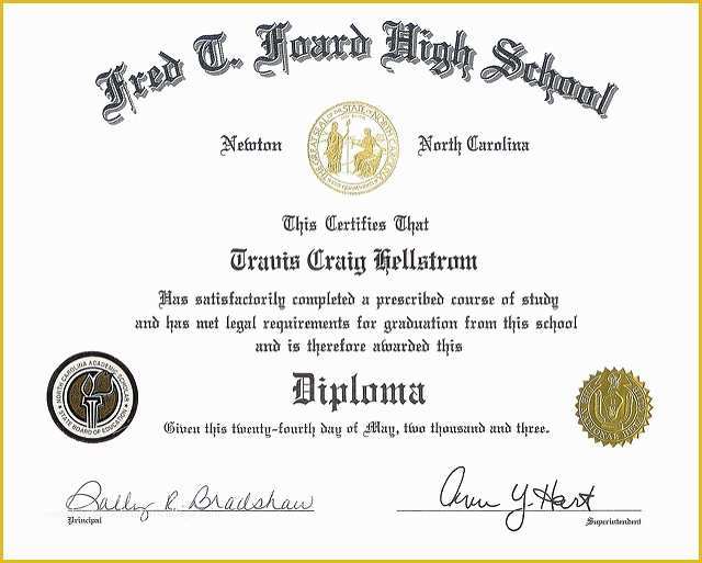 Free High School Diploma Templates Of 50 Free High School Diploma Template Printable