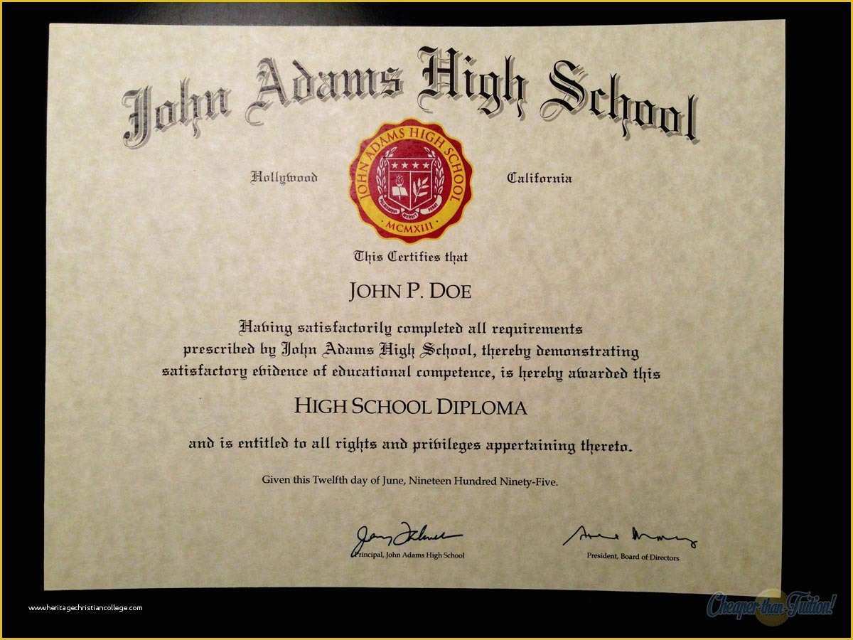 Free High School Diploma Templates Of 50 Free High School Diploma Template Printable