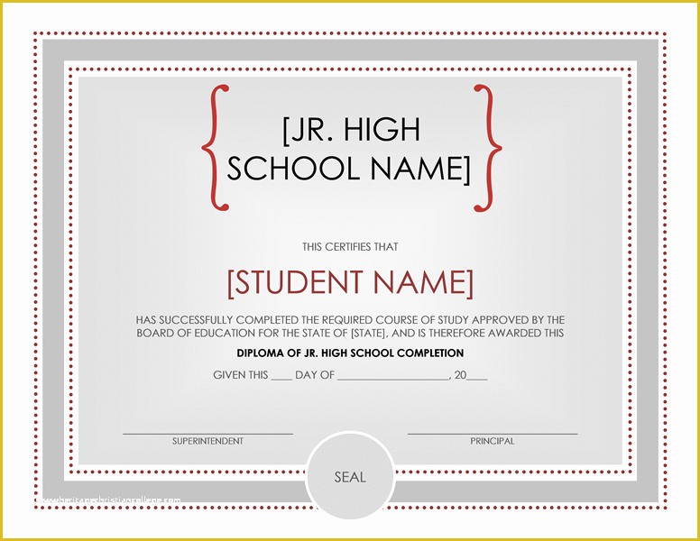 Free High School Diploma Templates Of 50 Free High School Diploma Template Printable