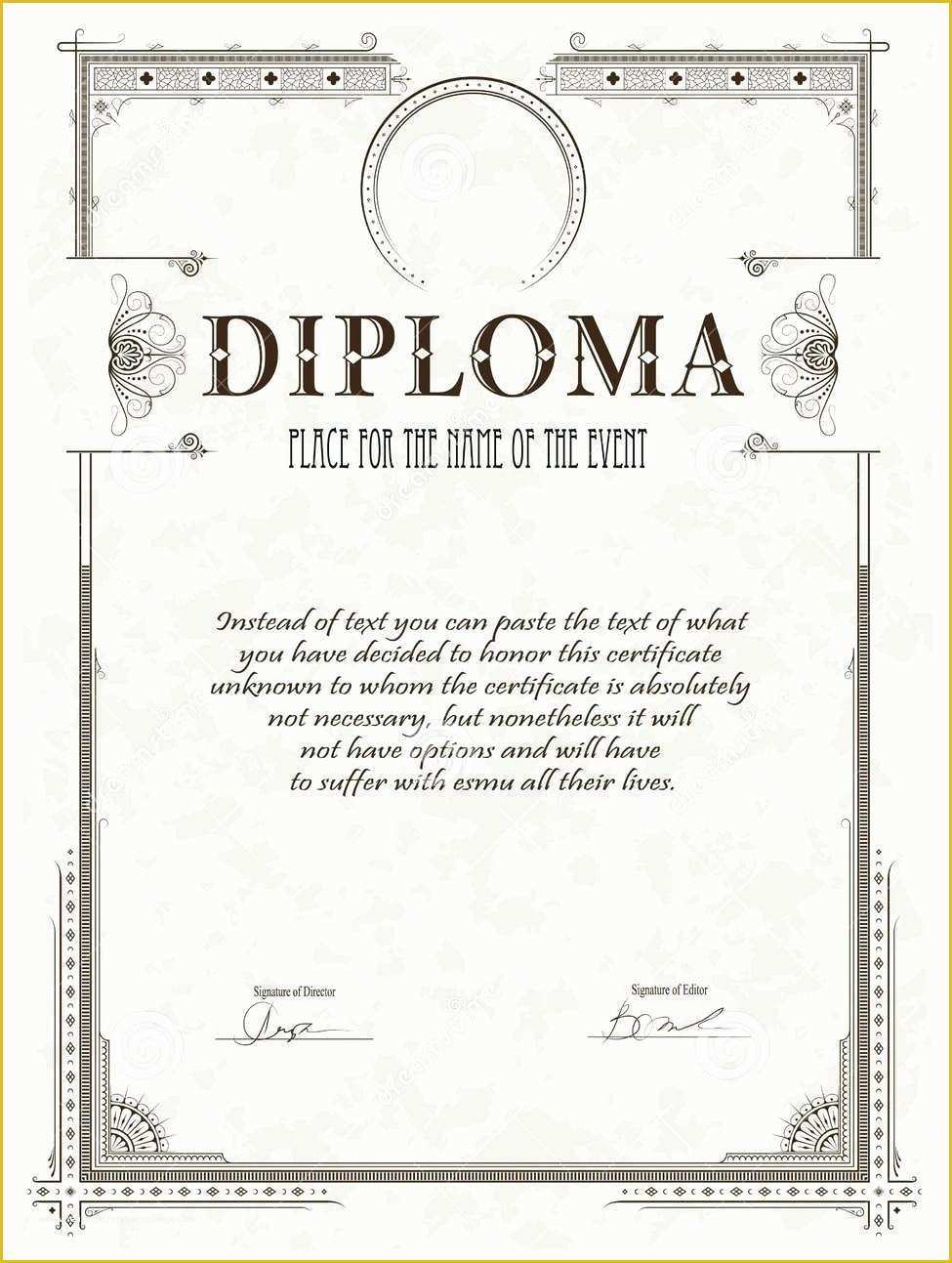 Free High School Diploma Templates Of Free Fake High School Diploma Templates Choice Image