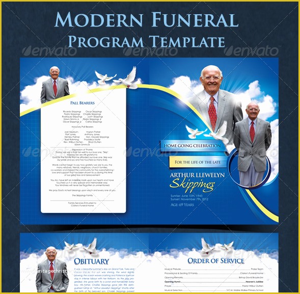 Free Homegoing Service Program Template Of Free Funeral Program Templates