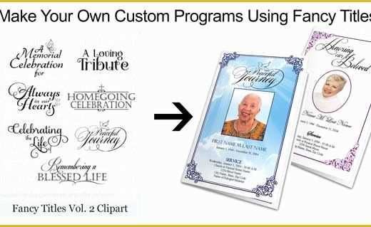 Free Homegoing Service Program Template Of Funeral Program Fonts