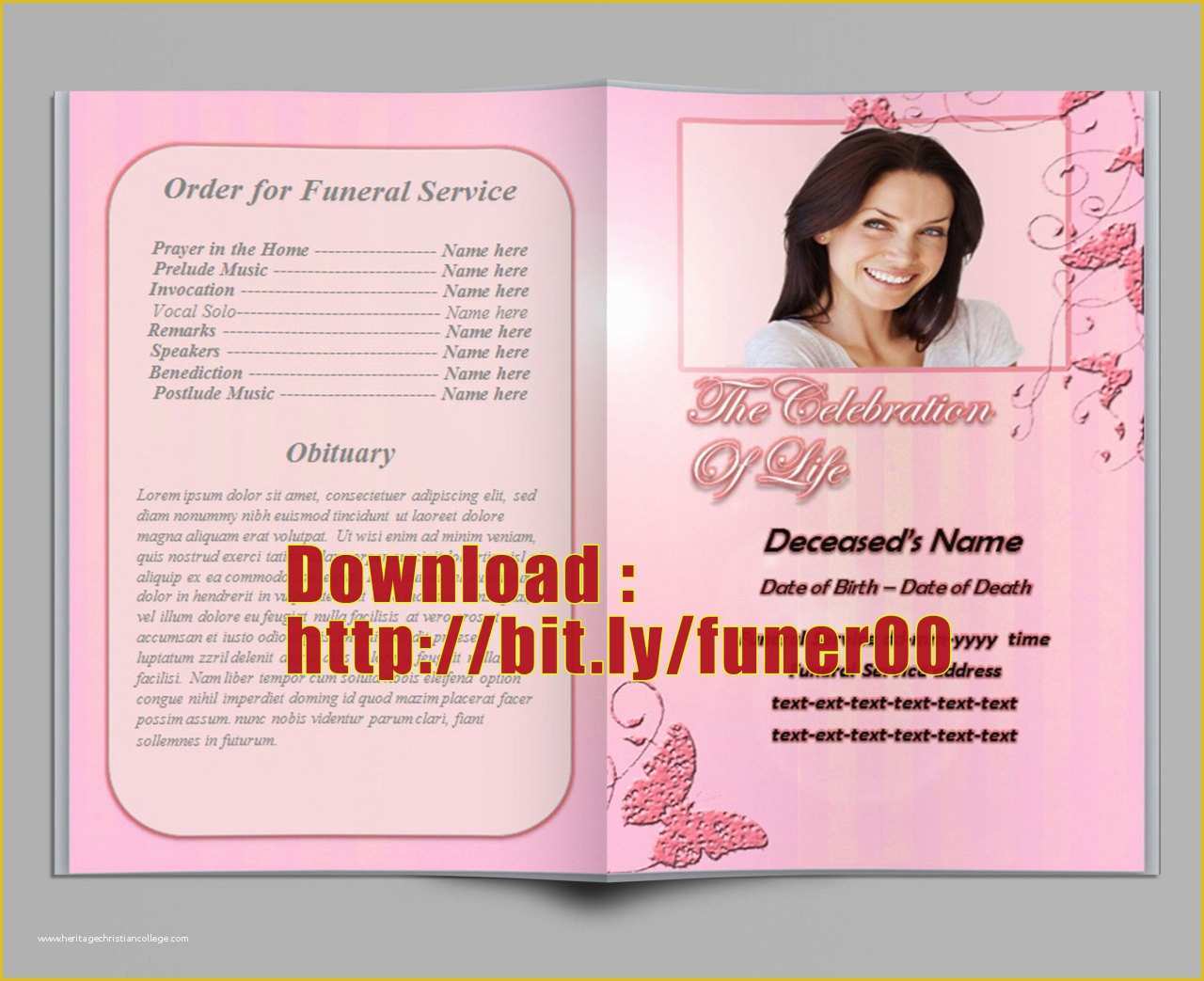 Free Homegoing Service Program Template Of Obituary Program Template Letter Examples Homegoing
