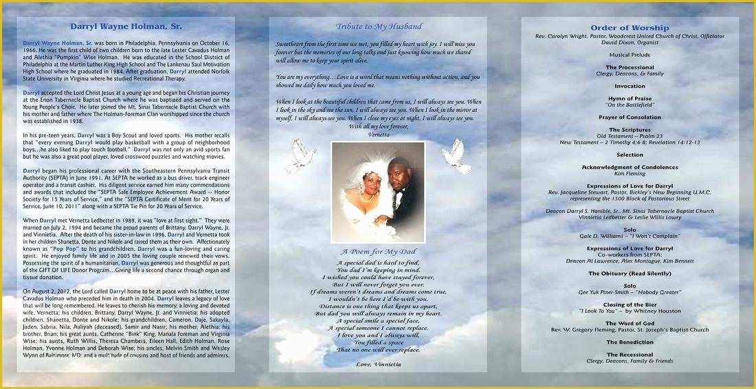 Free Homegoing Service Program Template Of Obituary Program Template – Vraccelerator