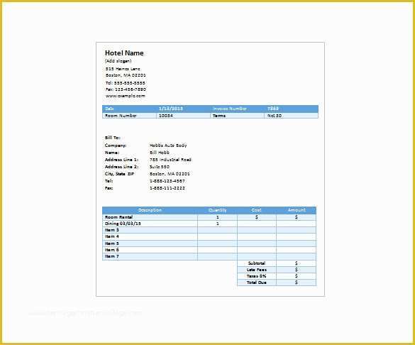 Free Hotel Receipt Template Of 15 Hotel Receipt Templates Doc Pdf Psd