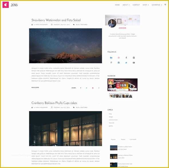 Free HTML Blog Templates Of Free Blog Templates