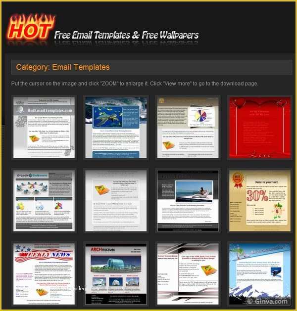 Free HTML Templates Of 10 Excellent Websites for Downloading Free HTML Email