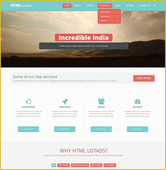 Free HTML Templates Of 23 Free HTML5 Website themes & Templates