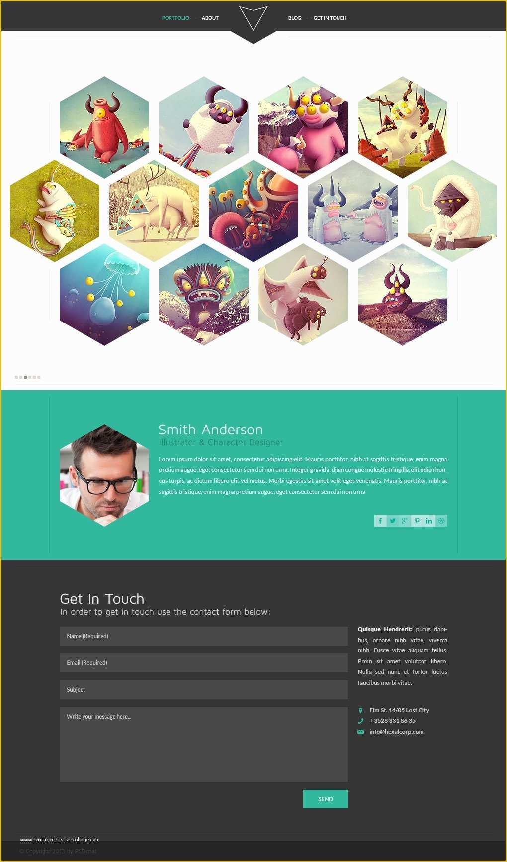 Free HTML Templates Of Template Hexal