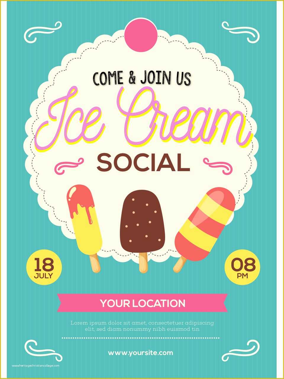 Free Ice Cream social Template Of Ice Cream social Flyer