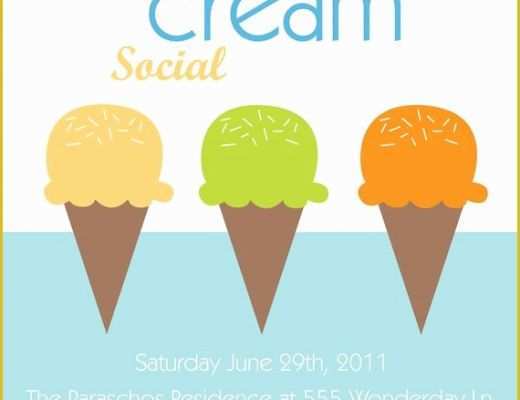 Free Ice Cream social Template Of Items Similar to Printable or Emailable Ice Cream social