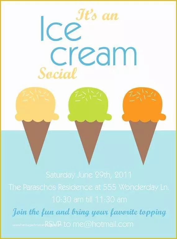 48 Free Ice Cream social Template