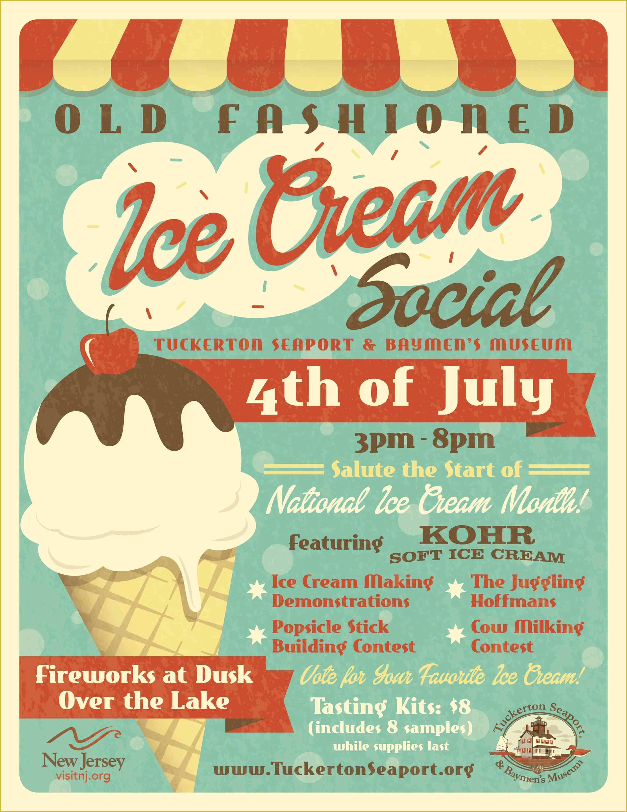 Free Ice Cream social Template Of Tuckerton Seaport events On Jersey Shore