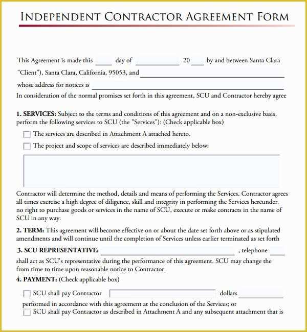 Free Independent Contractor Template Of 18 Subcontractor Agreement Templates