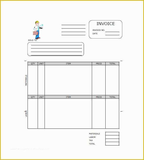 Free Independent Contractor Template Of Free Contractor Invoice Templates