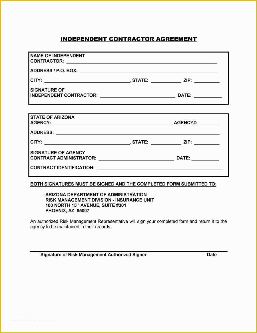 Free Independent Contractor Template Of Free General Contractor Agreement Template Quick 50 Free