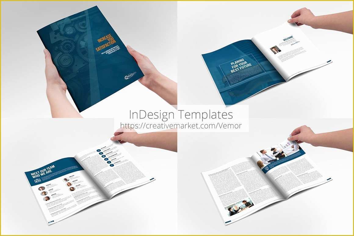 Free Indesign Brochure Templates Of Business Annual Indesign Template Brochure Templates