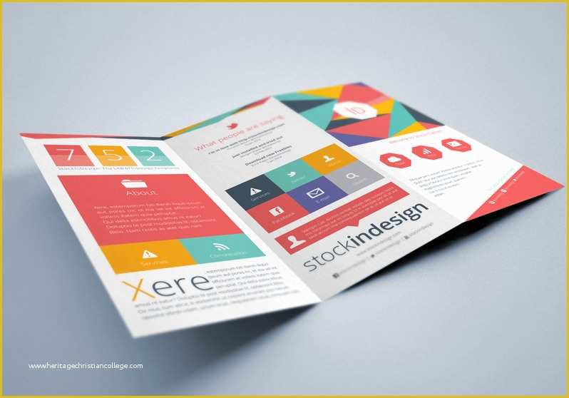 Free Indesign Brochure Templates Of Free Indesign Brochure Templates Flat Trifold Brochure