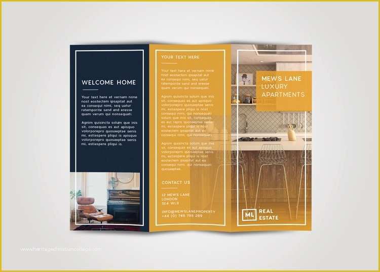 Free Indesign Brochure Templates Of Tri Fold Brochure