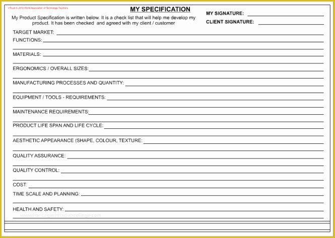 Free Interior Design Spec Sheet Template Of 5 Free Specification Sheet Templates Word Excel Pdf