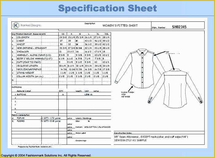 Free Interior Design Spec Sheet Template Of Specification Sheet Template – Royaleducationfo