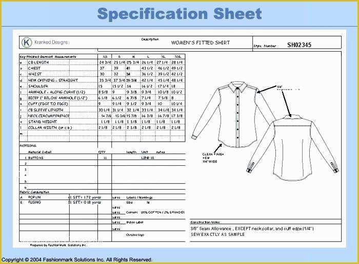 Free Interior Design Spec Sheet Template Of 8 Spec Sheet Templates Doc ...