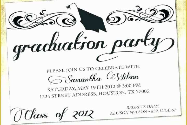 Free Invitation Template Maker Of Free Graduation Invitation Maker – First to