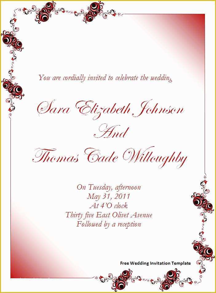 Free Invitation Template Maker Of Invite Template Word Invitation Template