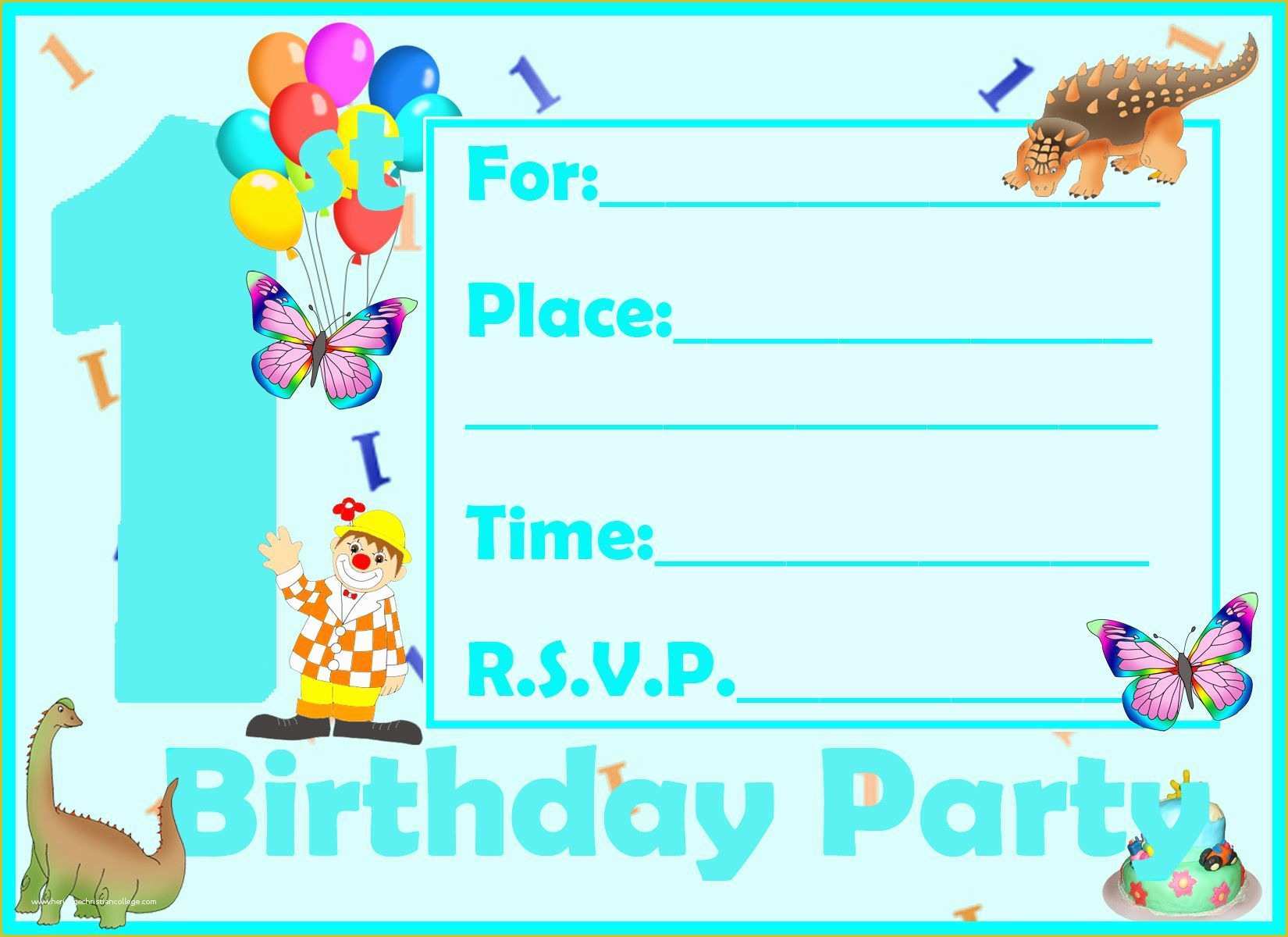 Free Invitation Template Maker Of Kids Birthday Invite Template Birthday Invitation Maker