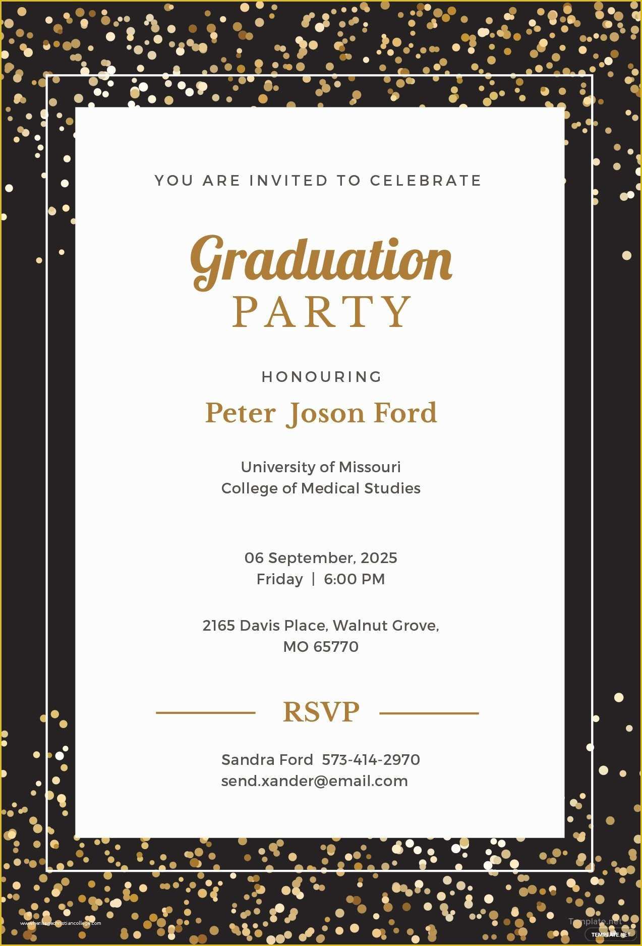 Free Invitation Templates for Mac Pages Of Free Simple Graduation Invitation Template In Microsoft
