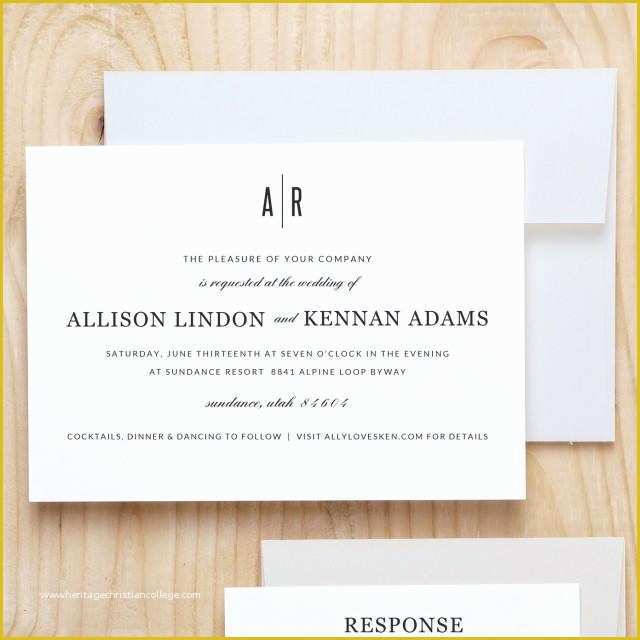 Free Invitation Templates for Mac Pages Of Instant Download Printable Wedding Invitation Template