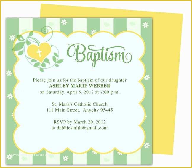 Free Invitation Templates for Mac Pages Of isabella Printable Diy Baby Baptism Invitations Templates