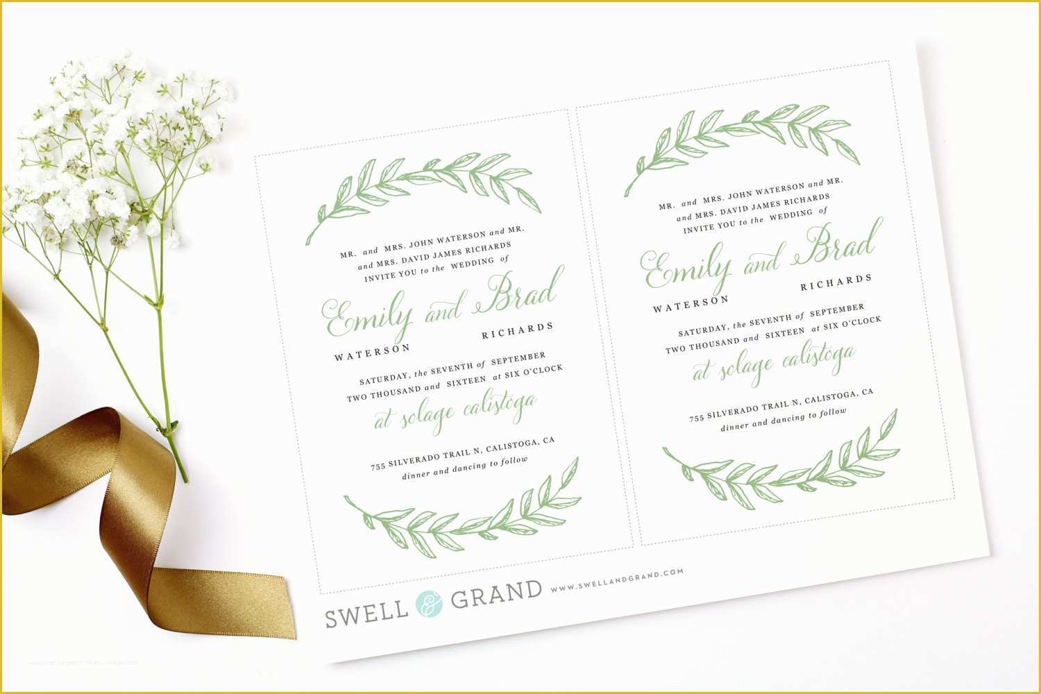 Free Invitation Templates for Mac Pages Of Pocket Wedding Invitation Template Instant Download