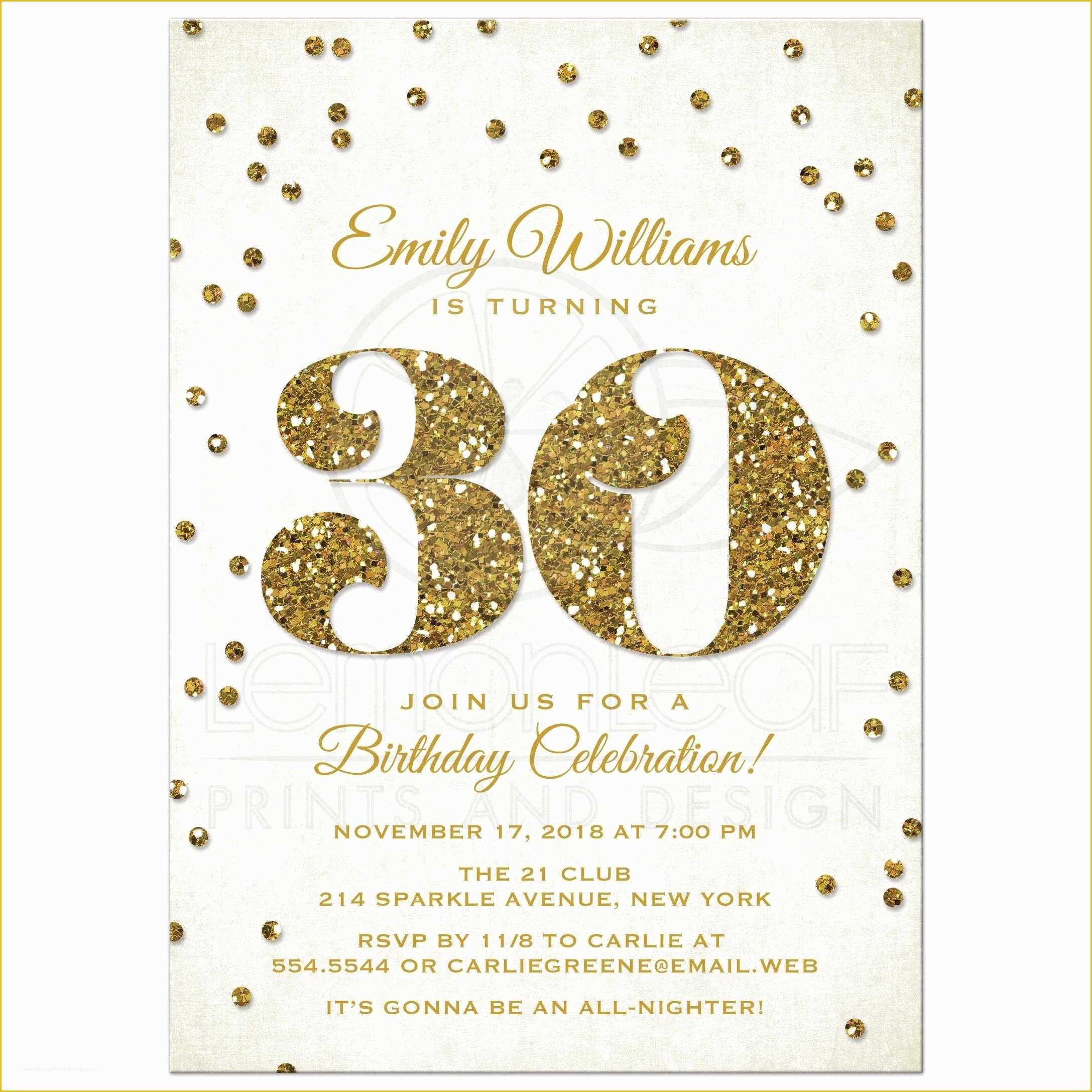 Free Invitation Templates for Word Of 30th Birthday Invitation Templates Word Templates