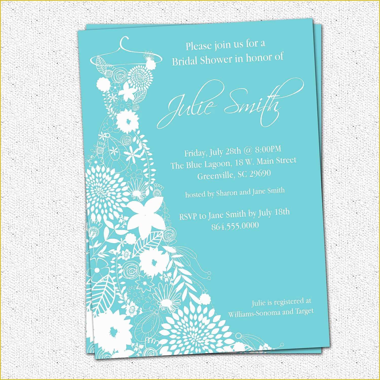 Free Invitation Templates for Word Of Bridal Shower Invitation Templates Microsoft Word