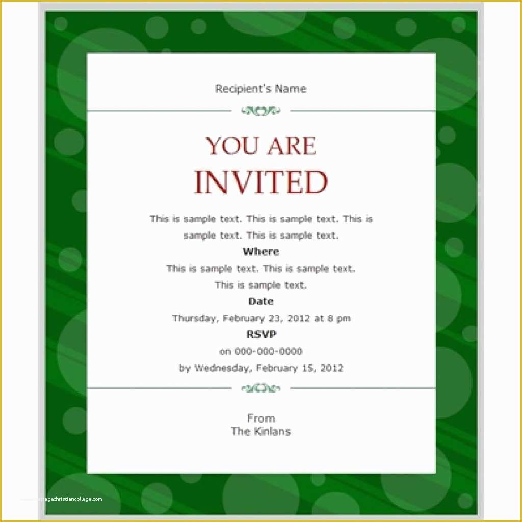 Free Invitation Templates for Word Of Business Invitation Template Example Mughals