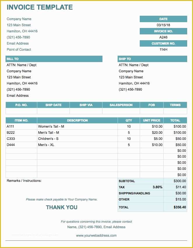 Free Invoice Template Google Docs Of Free Google Docs Invoice Templates