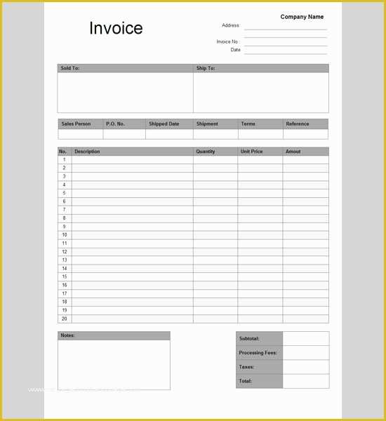 Free Invoice Template Google Docs Of Google Docs Invoice Template