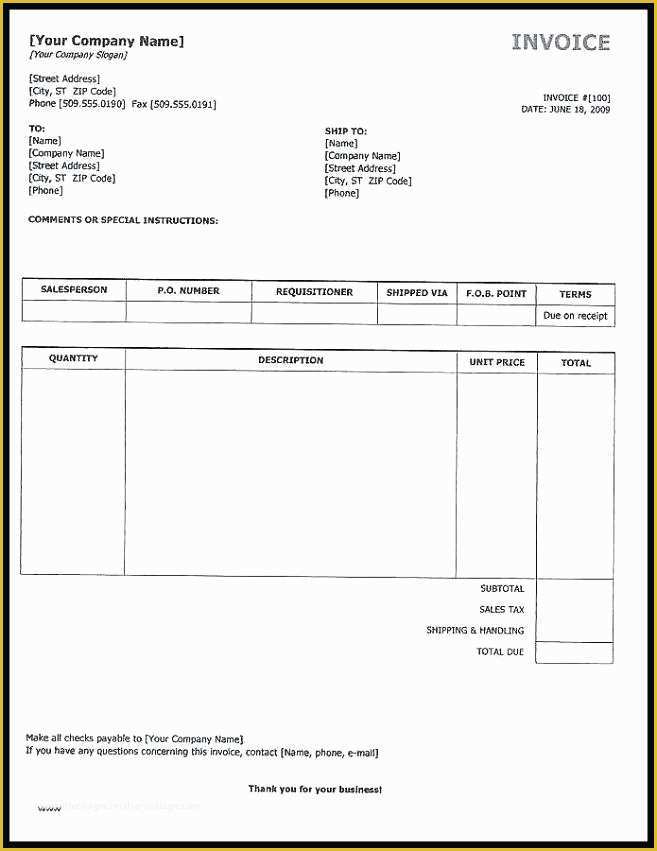 Free Invoice Template Google Docs Of Google Excel Doc Template Invoice Free House Cleaning