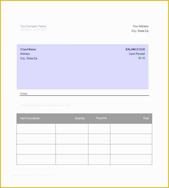 Free Invoice Template Google Docs Of Google Invoice Template 25 Free Word Excel Pdf format