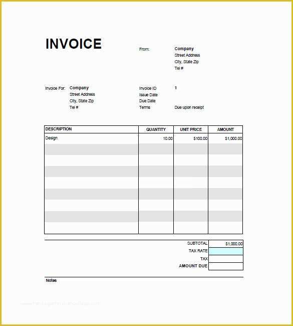 Free Invoice Template Google Docs Of Google Invoice Template 25 Free Word Excel Pdf format