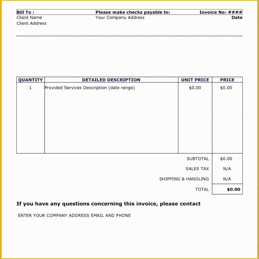 Free Invoice Template Google Docs Of Google Spreadsheet Invoice Template with Regard to Google