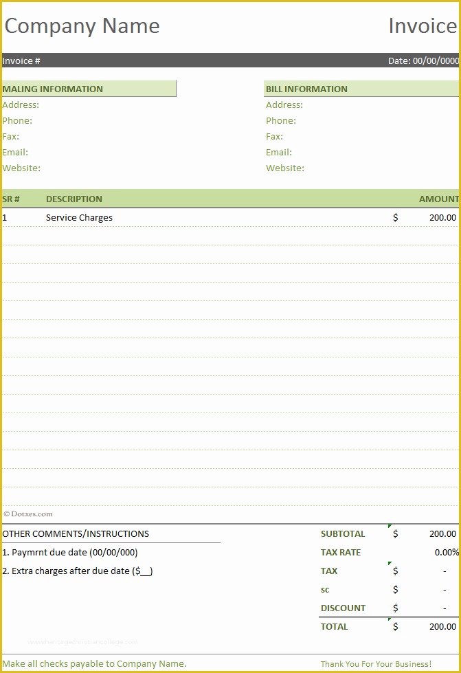 Free Invoice Template Google Docs Of Invoice Template Google Docs