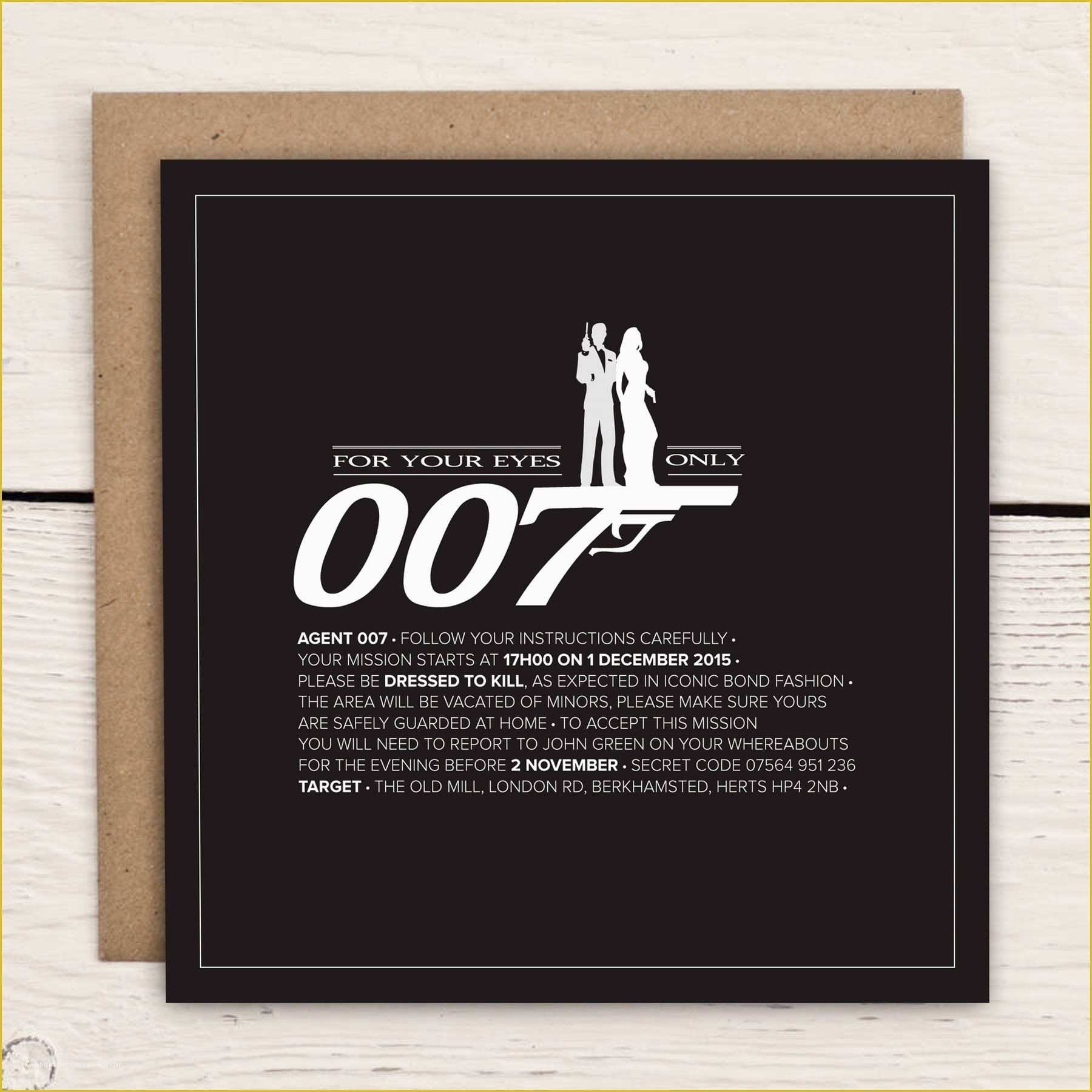 Free James Bond Invitation Template Of Ecfaaddcddef New Free James Bond Invitation Template