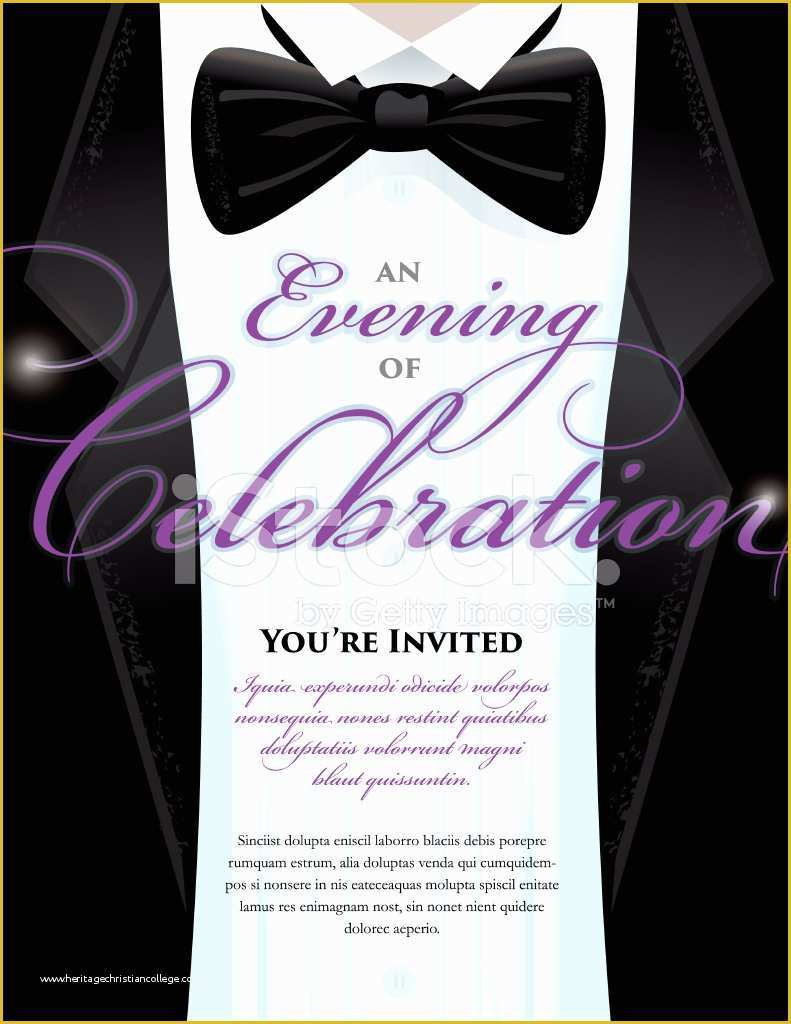 Free James Bond Invitation Template Of Elegant Black Tie event Invitation Template with Tuxedo