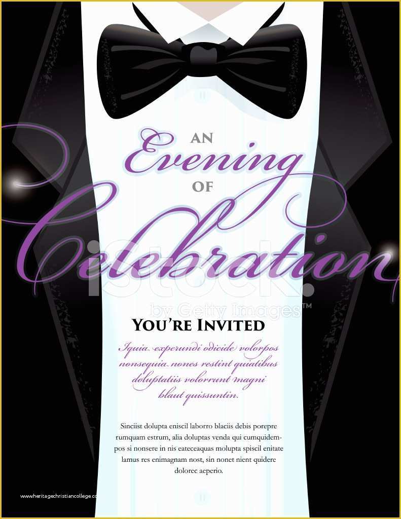 Free James Bond Invitation Template Of Elegant Black Tie event Invitation Template with Tuxedo