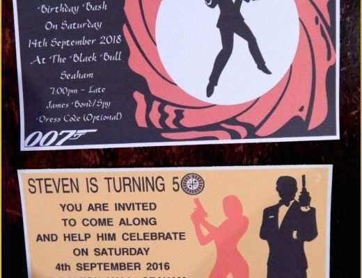 Free James Bond Invitation Template Of Free James Bond Invitation Template Fwauk