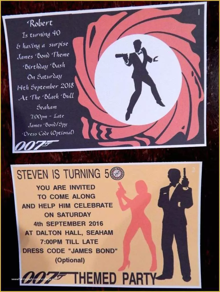 Free James Bond Invitation Template Of Free James Bond Invitation Template Fwauk