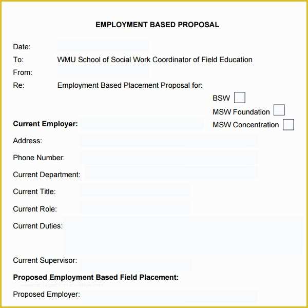 Free Job Proposal Templates Of 12 Sample Job Proposal Templates