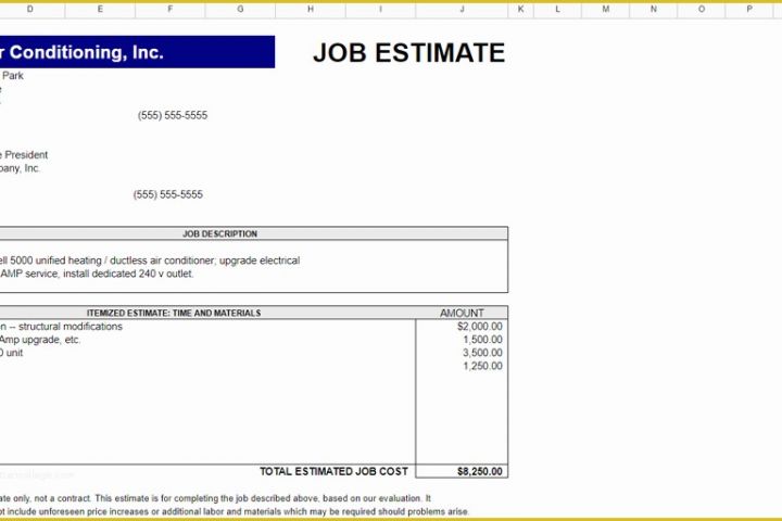 Free Job Proposal Templates Of Every Free Estimate Template You Need the 14 Best